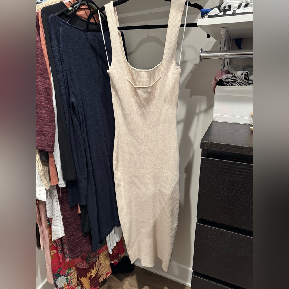 H&M Rib-Knit Bodycon Dress - L - Picture 4 of 6